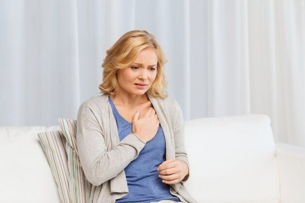 Chest pain caused by high blood pressure